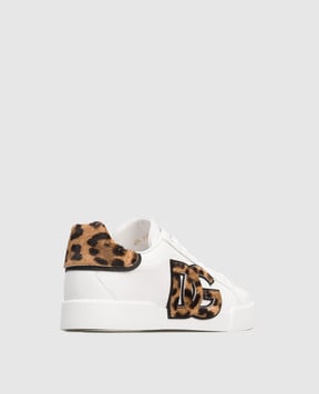 Dolce&Gabbana Білі шкіряні кросівки Portofino CK2395A0225