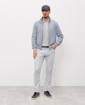 Enrico Mandelli Голубая куртка с шерстью 2L706A5324