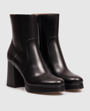 Valentino Черные кожаные ботильоны Fawcette 9W2S0NF1DSH