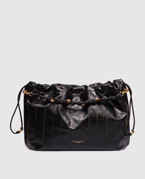 Gianni Chiarini Черная кожаная глянцевая сумка Morgana BS12260EEL
