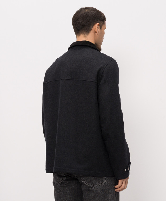 Brunello Cucinelli Чорна куртка з вовни MY4966382 зображення 4