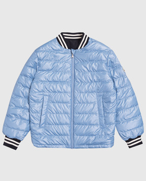Moncler ENFANT Детская синяя двухсторонняя пуховая куртка-бомбер Cemal L19541A0001259876