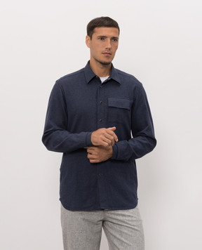 Kiton Синяя рубашка UMCBUBAH09849