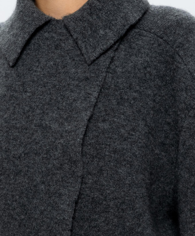 BOBOUTIC Сіре укорочене пальто 5157 зображення 5