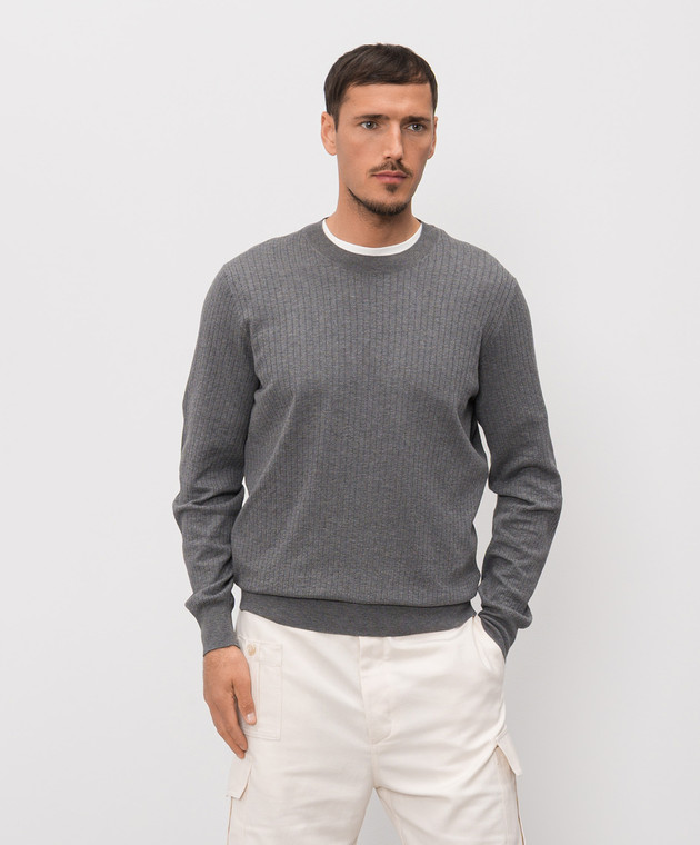Brunello Cucinelli Серый джемпер M29806200P изображение 3