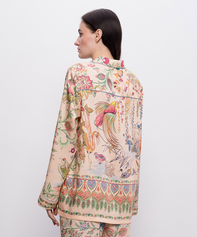 Etro Рожева блуза в піжамному стилі WRIA010099SPSI4 зображення 4
