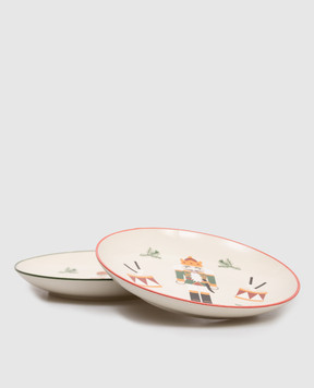 Bloomingville Набір різдвяних десертних тарілок Лускунчик 82058611