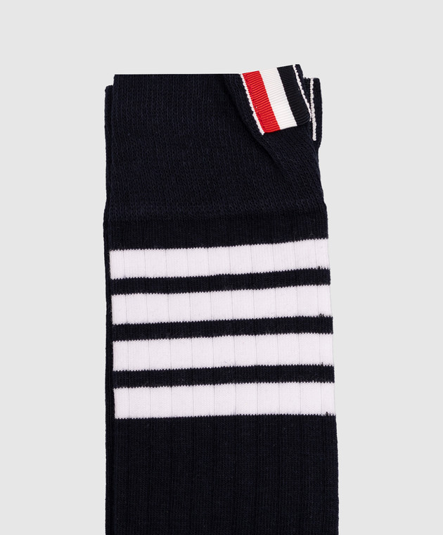 Thom Browne Синие носки в рубчик MAS095A01690 изображение 3