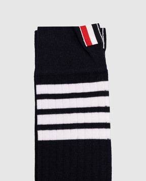 Thom Browne Сині шкартетки в рубчик MAS095A01690