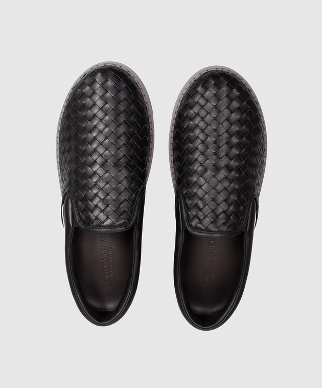 Bottega Veneta Чорні шкіряні сліпони Serena 876113V6VE0 зображення 4