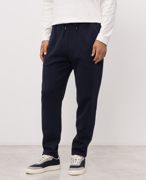 Brunello Cucinelli Спортивні штани темно-синього кольору MM8313243G