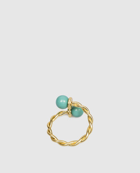 Bitossi Home Кольцо для салфеток Torchon с бирюзовыми бусинами LTS02504