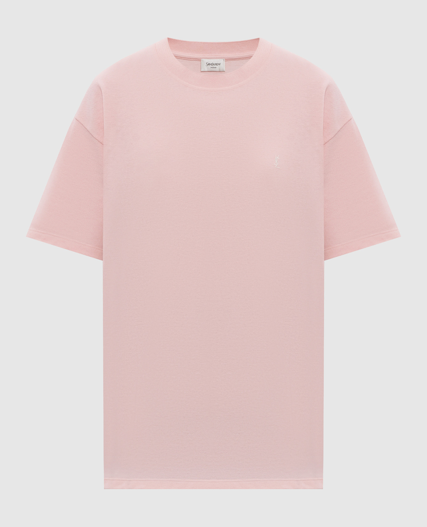 

Розовая футболка с вышивкой монограммы, Розовый, Футболки