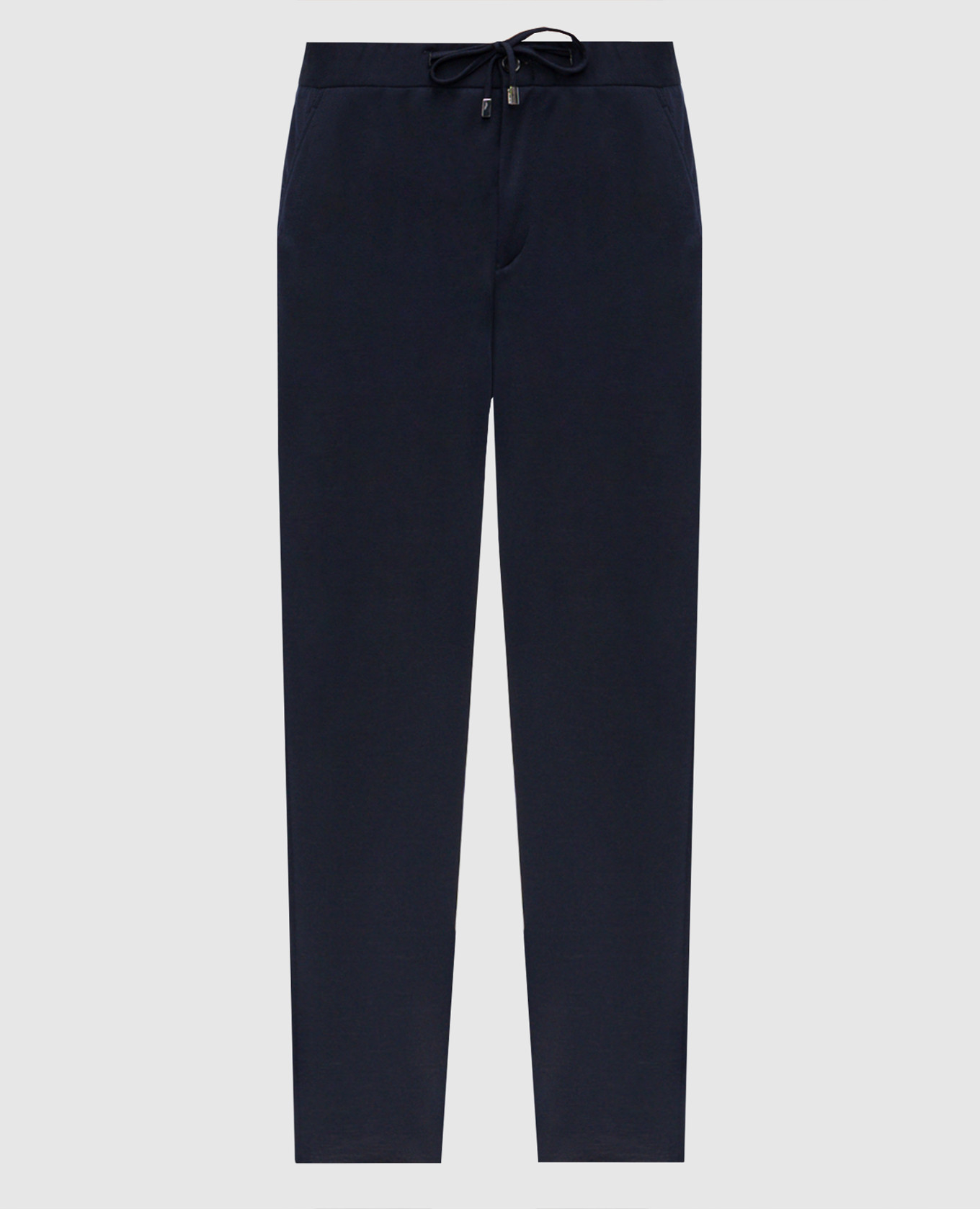 

Синие брюки из шерсти, Синий, Зауженные брюки