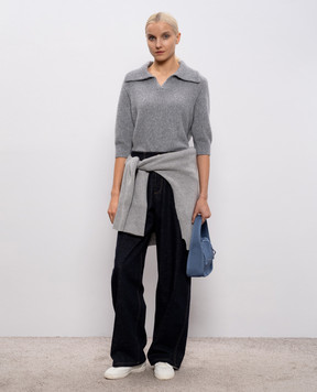 LISA YANG Серый свитер Lailai из кашемира и шелка 2025344