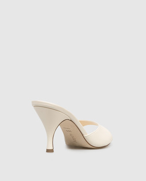 Aeyde Бежеві шкіряні мюлі Samia HS0693001002126