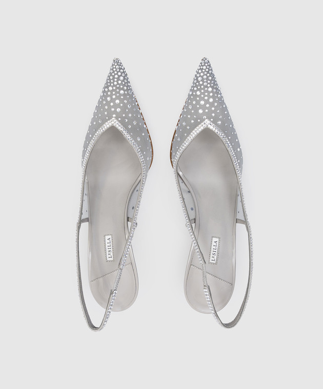 Le Silla Сірі слінгбеки NICOLE з кристалами 4247D080BYPPGSL зображення 4