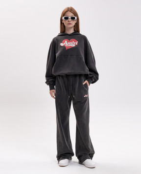 AMIRI Серые худи с принтом логотипа AW426JR020