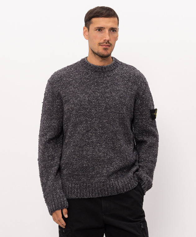 Stone Island Сірий светр з вовною L2S155100031S0N20 зображення 3
