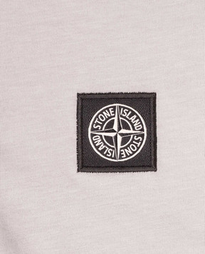 Stone Island Дитяча сіра футболка з нашивкою логотипа L2S162100003S004714