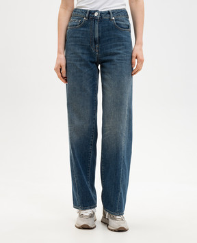 Peserico Синие джинсы с эффектом потертости A04133L86Q04946