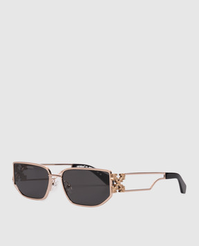 Off-White Золотые очки Allen с эмблемой OW1027760760