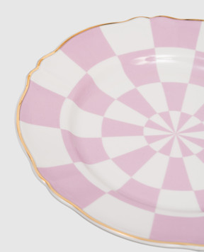 Bitossi Home Белая обеденная фарфоровая тарелка Destino ABR00003