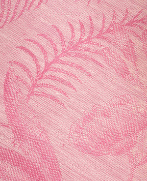 Le Jacquard Fraincais Рожева скатертина À l'orangerie з льону у візерунок 30547
