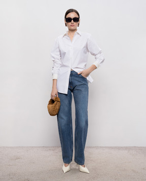 Magda Butrym Сині джинси з патчем логотипа DENIM15PANTS152426