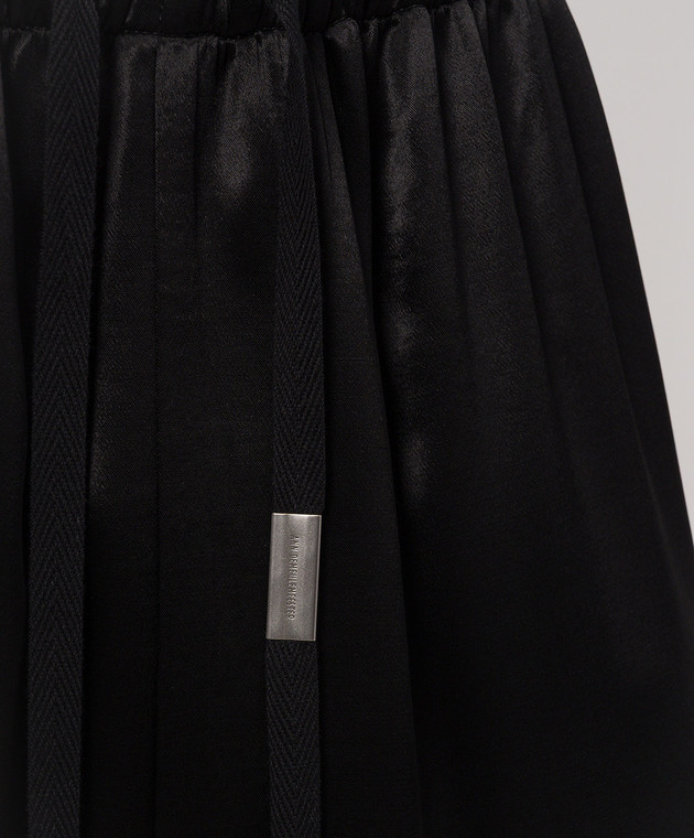 Ann Demeulemeester Черные шорты-бермуды Raul B0013939FA734 изображение 5