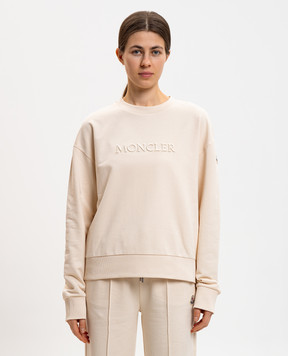 Moncler Бежевий світшот з логотипом L10938G0002089B2V