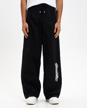 Off-White Чорні спортивні штани з принтом логотипа 44MCJ03DF5F001