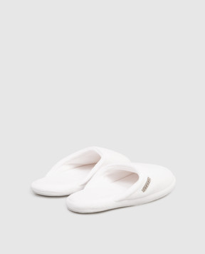 Hamam Білі махрові домашні капці Olympia OLYMPIAORGANICSLIPPERS