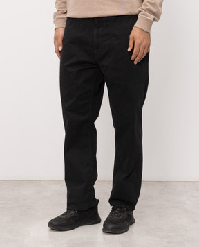 Stone Island Черные брюки с нашивкой логотипа L1S153100003S0004