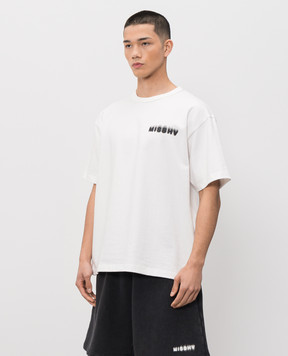 Misbhv Біла футболка з принтом логотипа 250M115