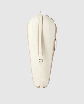 Brunello Cucinelli Бежевий шкіряний чохол для тенісної ракетки MBZIUBBT08