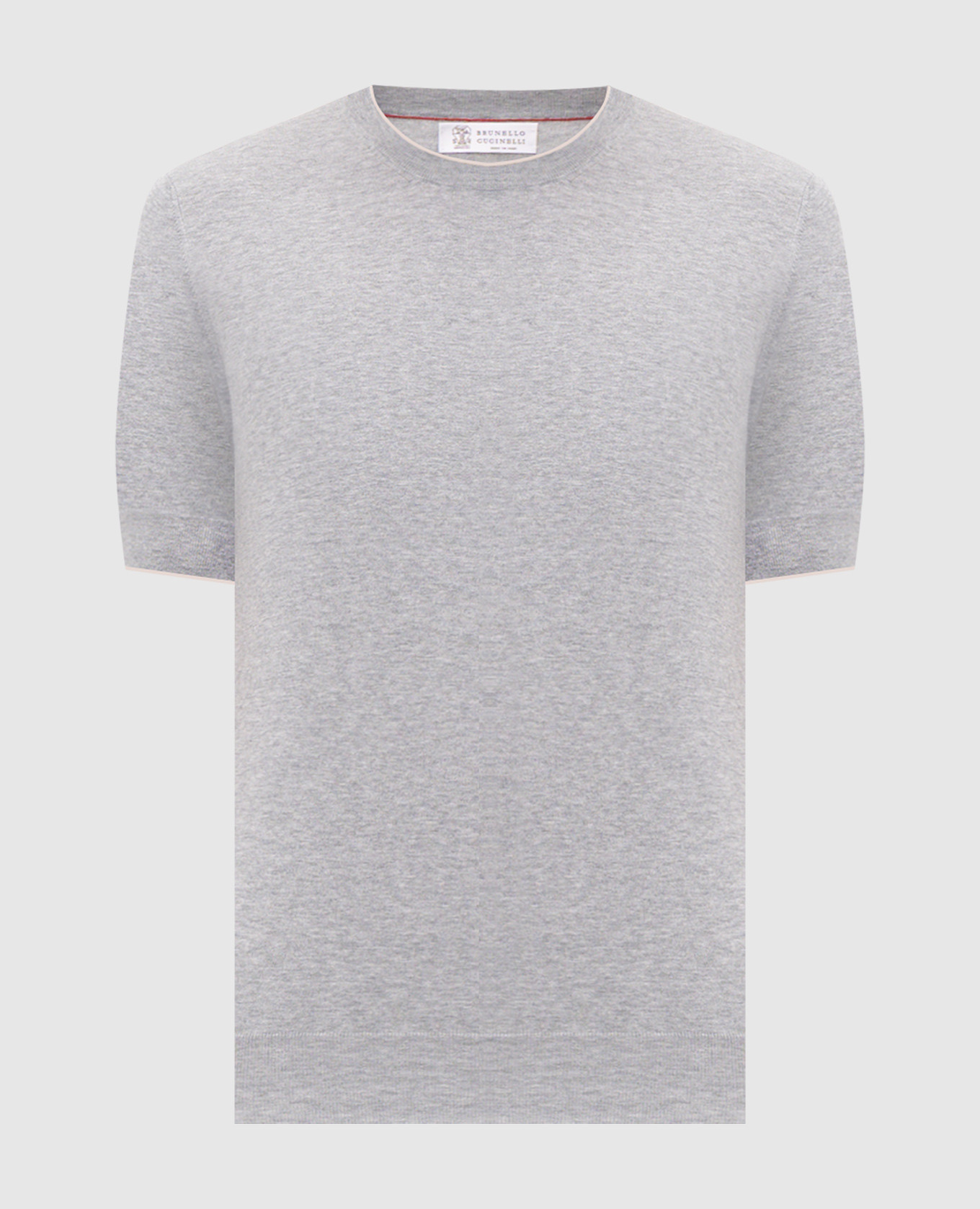 Серая меланжевая футболка