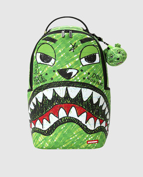 Sprayground Дитячий зелений рюкзак Moneybear Chomp & Keychain 910B8670NSZ