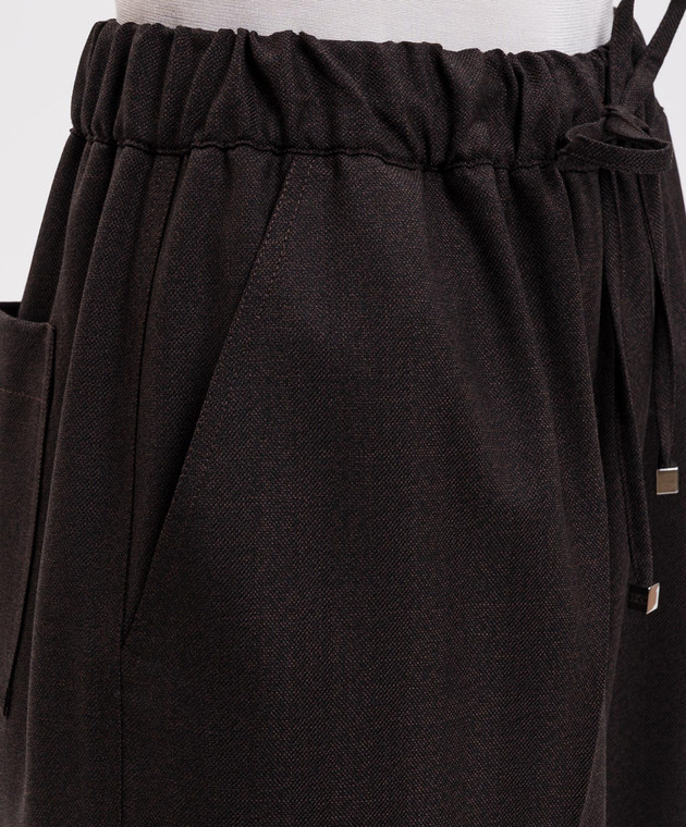 Kiton Коричневі штани з вовни D62106K0109I зображення 5