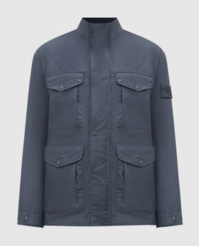 Stone Island Синяя куртка с патчем логотипа L1S154100035S0F01