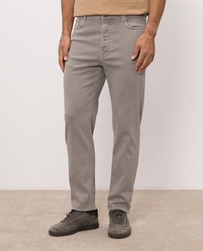 Brunello Cucinelli Джинсы цвета хаки M277PO2090