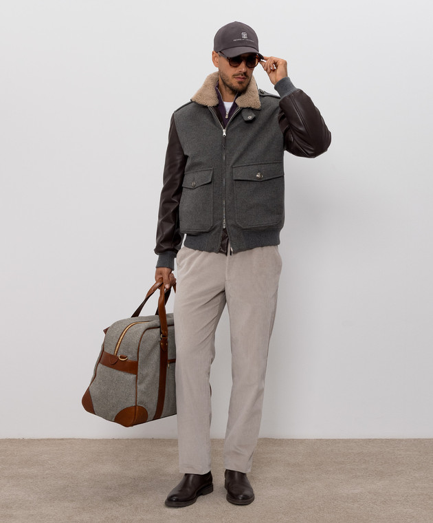 Brunello Cucinelli Джемпер фіолетового кольору з кашеміру M2200124 зображення 2