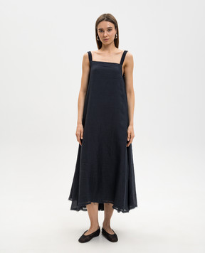 Marc Le Bihan Синя сукня з рамі з відкритою спиною 2131