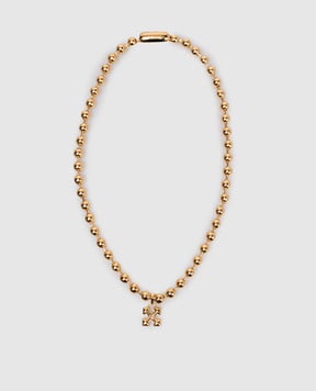 Off-White Золотисте намисто з емблемою Arrow OWOB13WF25MET001