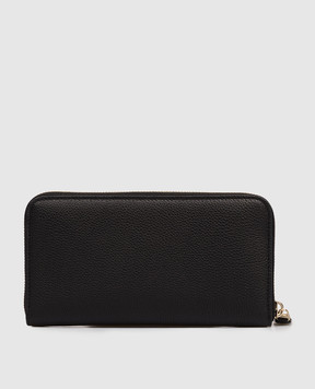 Santoni Черный кошелек с логотипом DFPPA2372FOHSIW