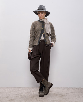 Brunello Cucinelli Белая блуза из шелка MF940ED814