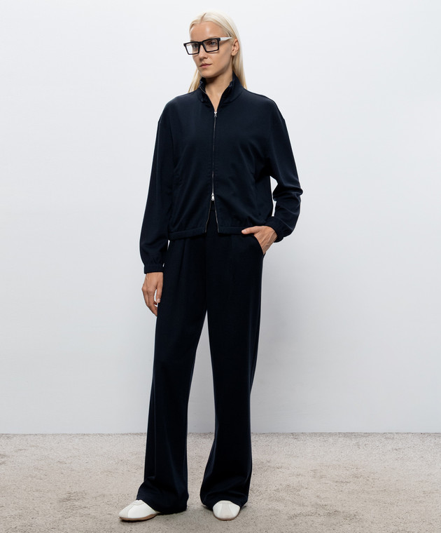 Max Mara Синя спортивна куртка LOSO MXMESPLOSO зображення 2