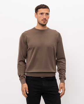 Stefano Ricci Коричневый джемпер из кашемира W505022G01W26301