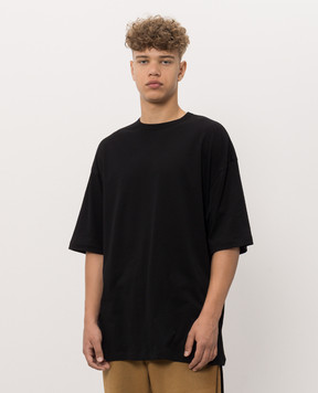 Ann Demeulemeester Черная футболка с надписью Dear Night Thoughts B0014552FA206