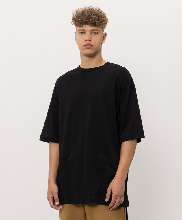 Ann Demeulemeester Чорна футболка з написом Dear Night Thoughts B0014552FA206 зображення 3